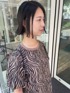 伊藤　イノアカラーとイメチェンヘアミニボブに