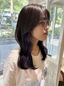 インナーカラーバイオレット♪