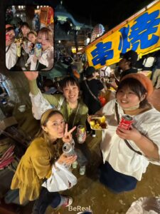 先輩達と雑司ヶ谷のお祭りに行ってきました!